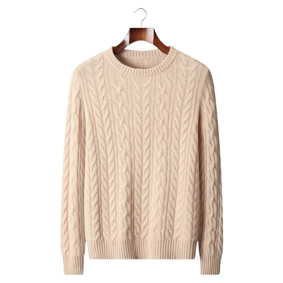 Men's Premium Cashmere Sweater – 100% Braided Cashmere