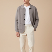 Sobrecamisa Hombre Premium 100% Cashmere – Overshirt con Botones