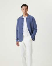 Sobrecamisa Hombre Cashmere Premium – 100% Cashmere con Botones