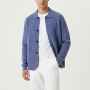 Sobrecamisa Hombre Premium 100% Cashmere – Overshirt con Botones