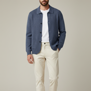 Sobrecamisa Hombre Premium 100% Cashmere – Overshirt con Botones