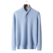Jersey Hombre Premium 100% Cashmere – Cuello con Botones