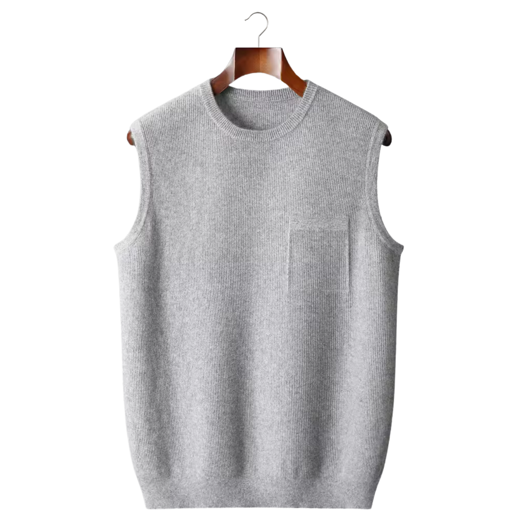 Chaleco de Cashmere Premium – 100% Cashmere Cuello Redondo