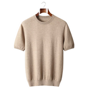 Camiseta Cashmere Hombre Premium – 100% Cashmere Cuello Redondo