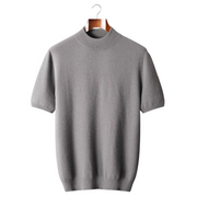 Camiseta Hombre Premium 100% Cashmere – Cuello Alto Elegante
