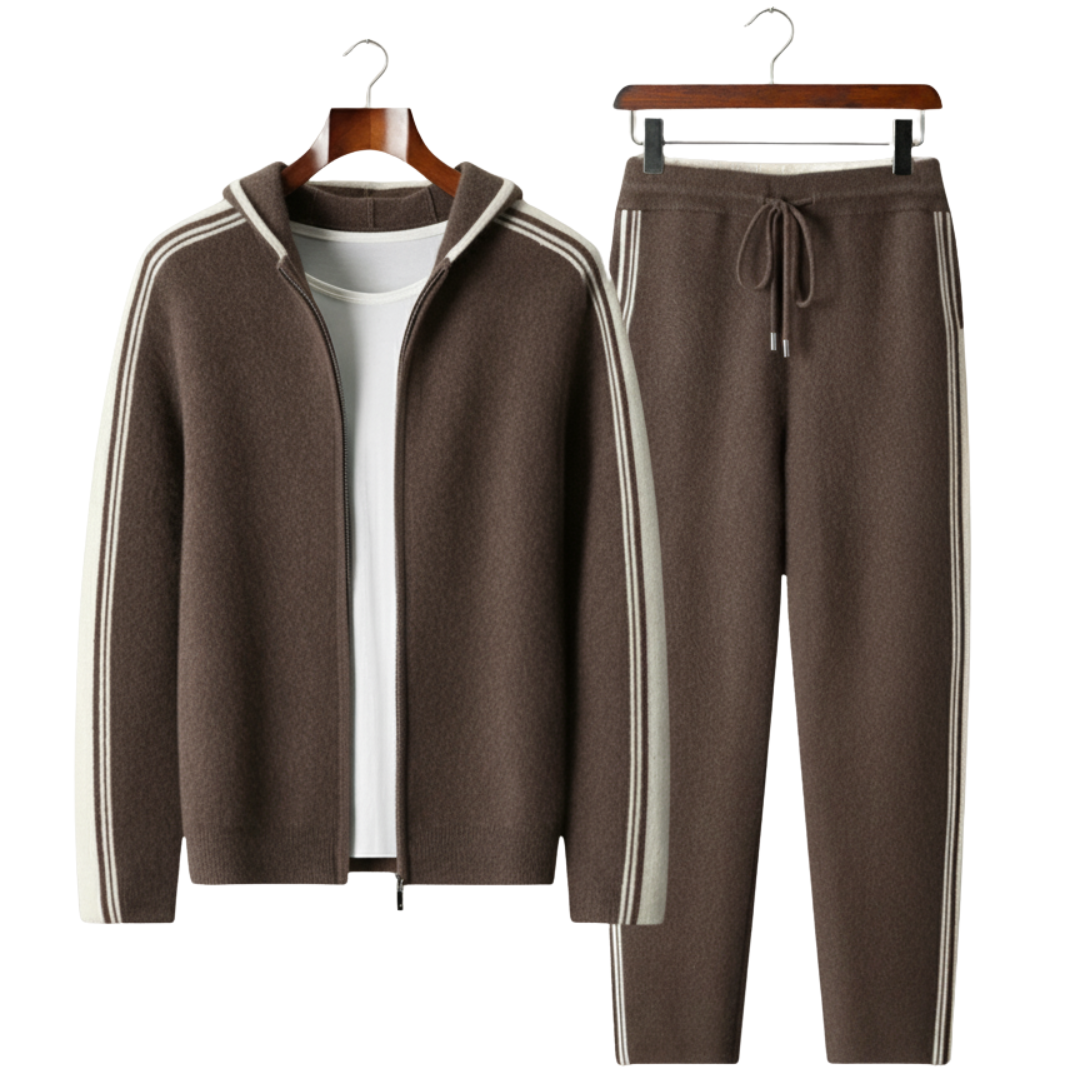 Men's Premium 100% Cashmere Tracksuit Damien – Elegant Set