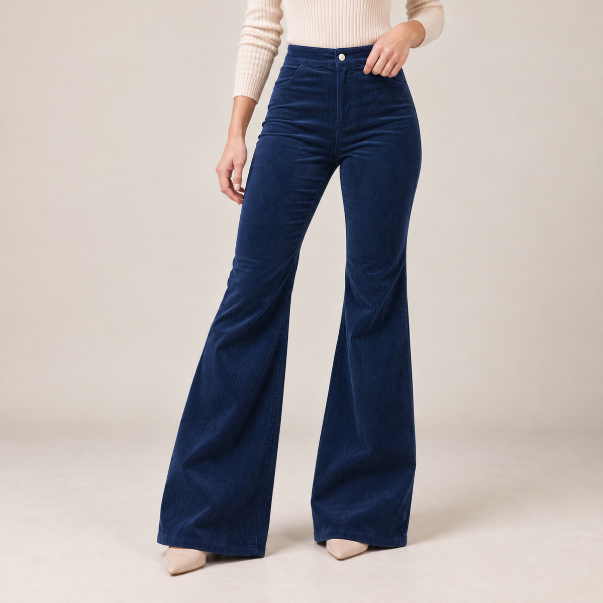 Women's High Waist Wide Leg Pants - Tailored Dress Pants