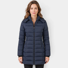 Chaqueta de Invierno Plumón con Capucha para Mujer