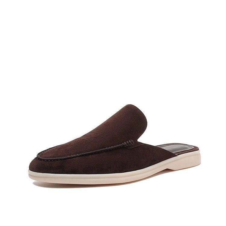 Men's Premium Open Loafers – Backless Suede Loafers