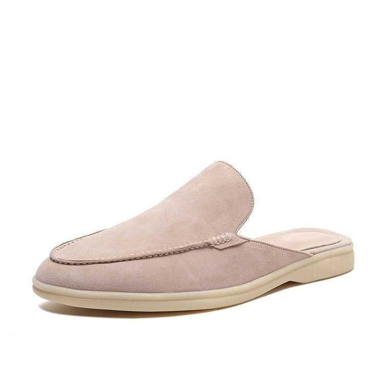 Men's Premium Open Loafers – Backless Suede Loafers