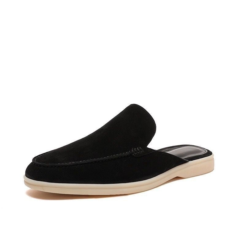 Men's Premium Open Loafers – Backless Suede Loafers