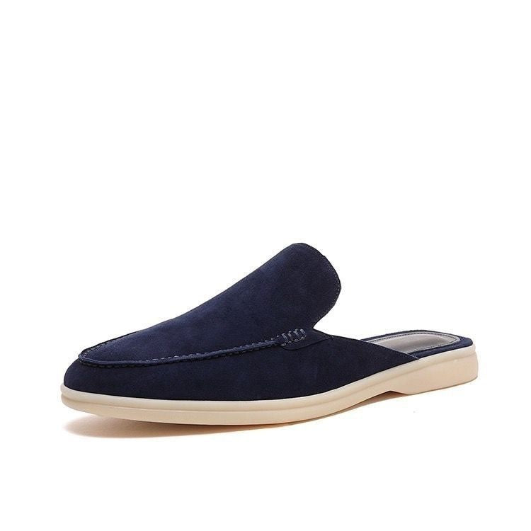 Men's Premium Open Loafers – Backless Suede Loafers