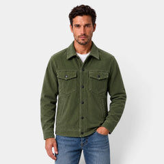 Men's Corduroy Snap-Button Overshirt