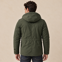Men's Hooded Winter Utility Jacket - Warm Field Coat