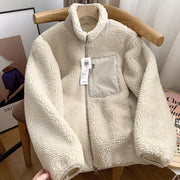 Chaqueta Polar Mujer con Cremallera Completa y Cuello Alto