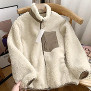Chaqueta Polar Mujer con Cremallera Completa y Cuello Alto