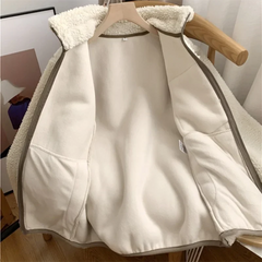 Chaqueta Polar Mujer con Cremallera Completa y Cuello Alto