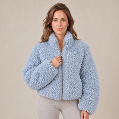 Chaqueta Mujer de Borreguito con Cremallera