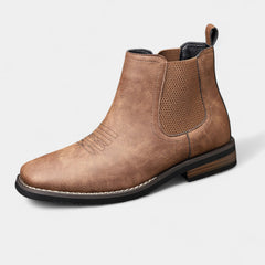 Men's Chelsea Boots - Elastic Side Panels, Pull-On