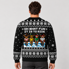 Men's Christmas Cardigan - Reindeer Pattern Holiday Sweater
