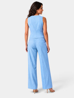 Conjunto Mujer Chaleco y Pantalón Ancho
