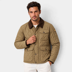 Men's Quilted Sport Jacket - High Neck Collar