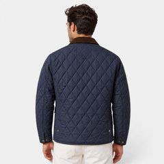 Men's Quilted Sport Jacket - High Neck Collar