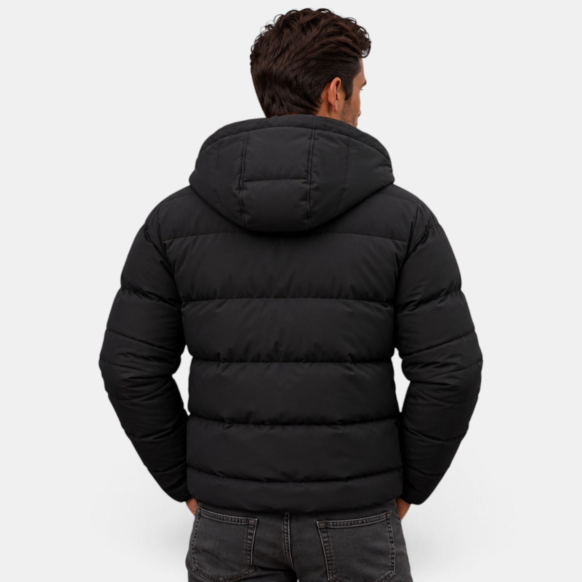 Chaqueta Acolchada Confort para Hombre con Capucha