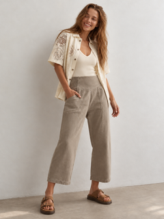 Pantalón Mujer Ancho Estilo Harén