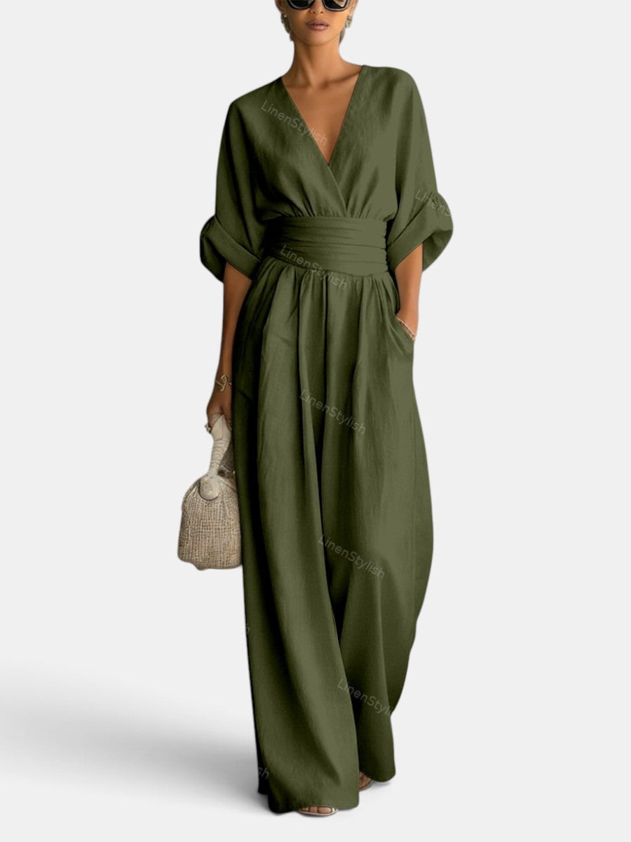 Mono Elegante Mujer Premium – Mono Largo con Escote en V