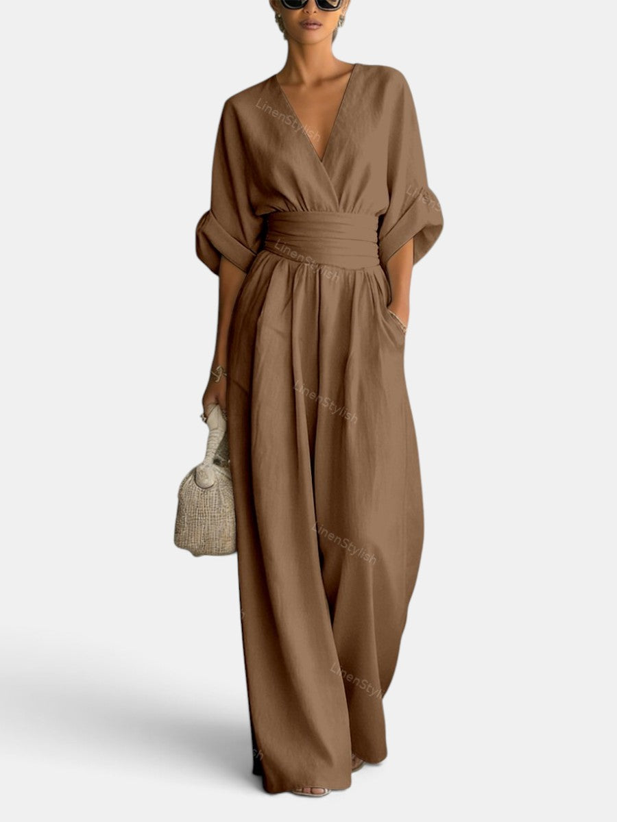 Mono Elegante Mujer Premium – Mono Largo con Escote en V