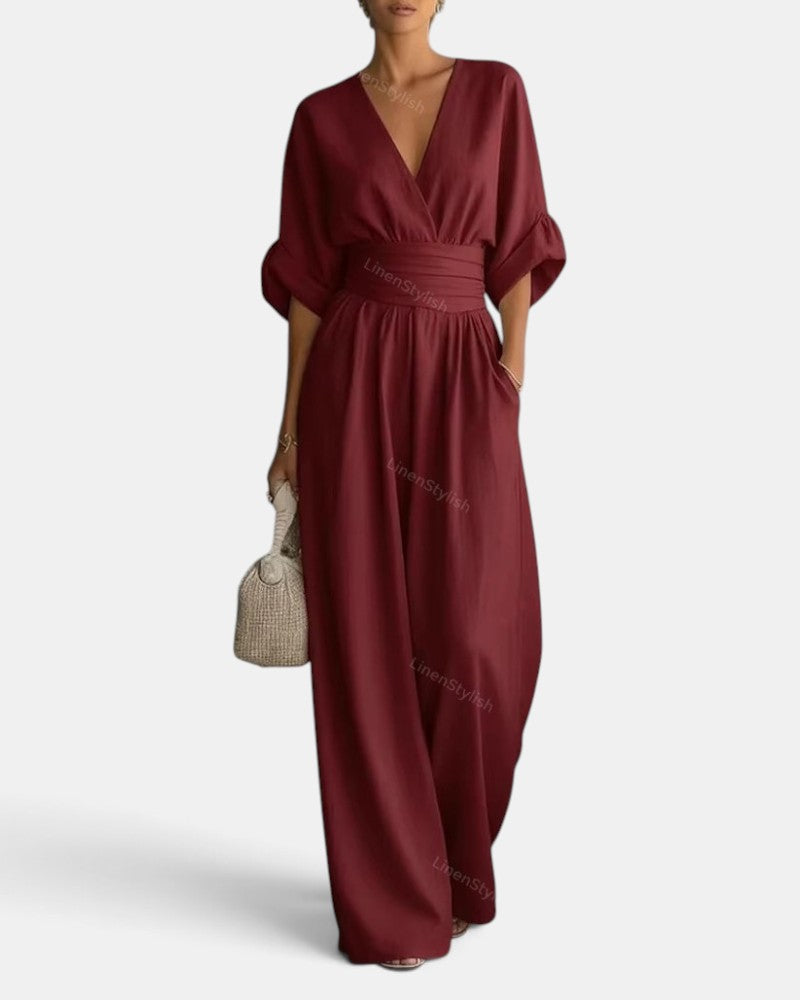 Mono Elegante Mujer Premium – Mono Largo con Escote en V