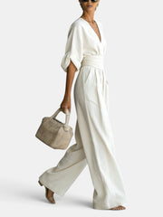 Mono Elegante Mujer Premium – Mono Largo con Escote en V