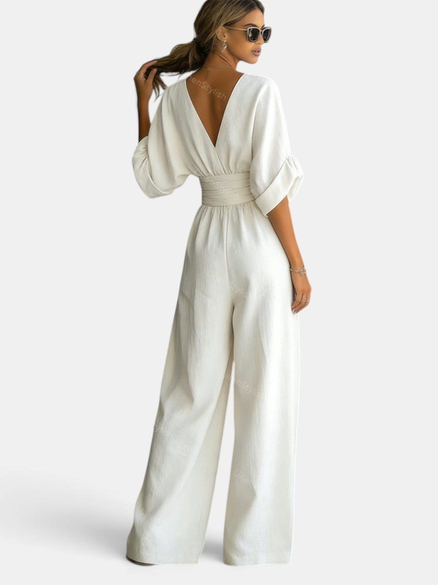 Mono Elegante Mujer Premium – Mono Largo con Escote en V