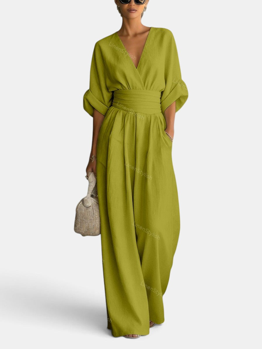 Mono Elegante Mujer Premium – Mono Largo con Escote en V