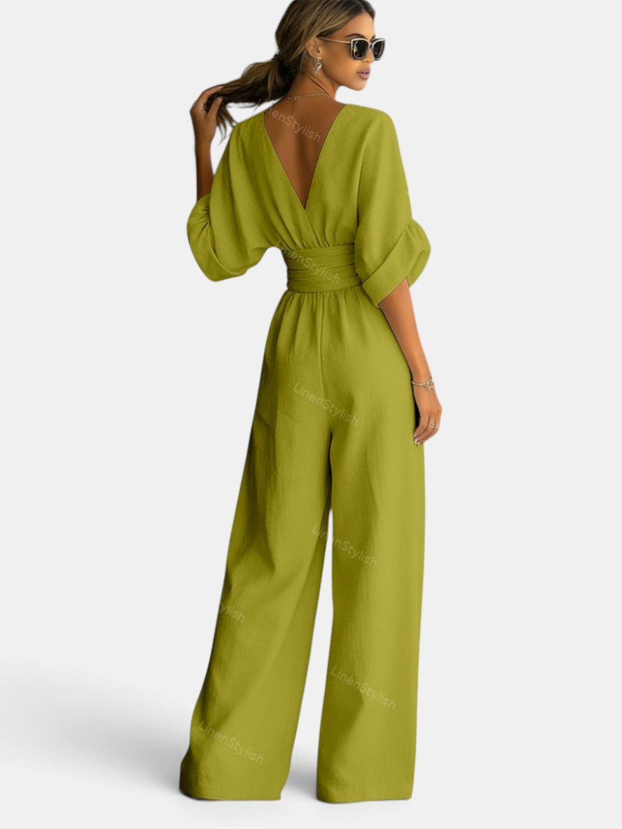 Mono Elegante Mujer Premium – Mono Largo con Escote en V