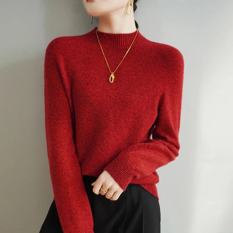 Jersey Mujer de Merino Cuello Alto