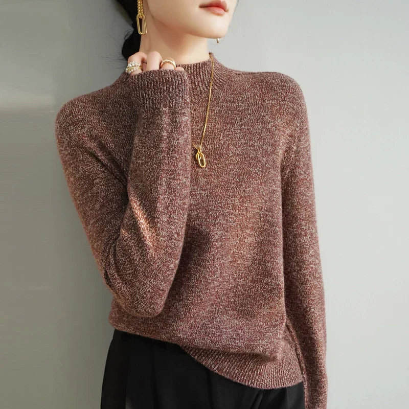 Jersey Mujer de Merino Cuello Alto