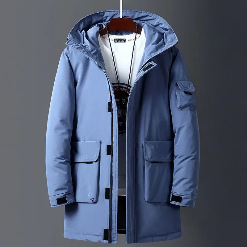 Parka Hombre de Lana de Cordero con Capucha