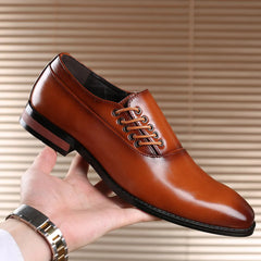 Zapatos Oxford de Cuero Clásicos para Hombre
