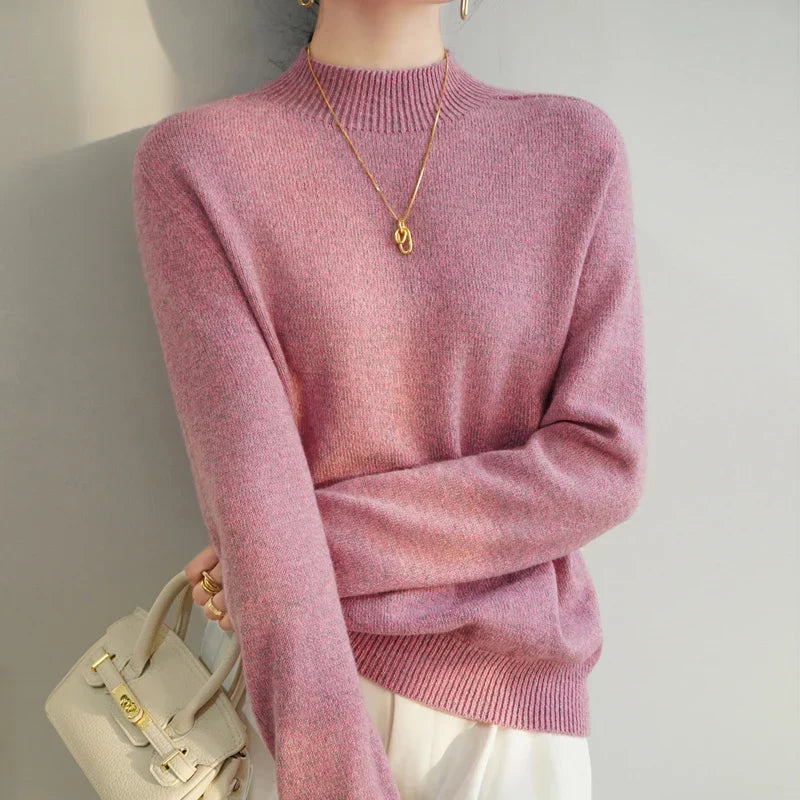 Jersey Mujer de Merino Cuello Alto