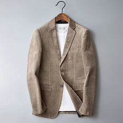 Men's casual stretch blazer with anti-wrinkle finish