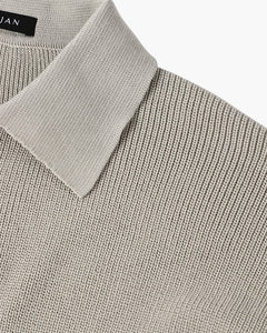 Jersey Cremallera Hombre de Punto Acanalado