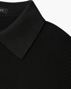 Jersey Cremallera Hombre de Punto Acanalado