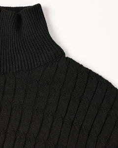 Jersey Media Cremallera Hombre de Punto Trenzado