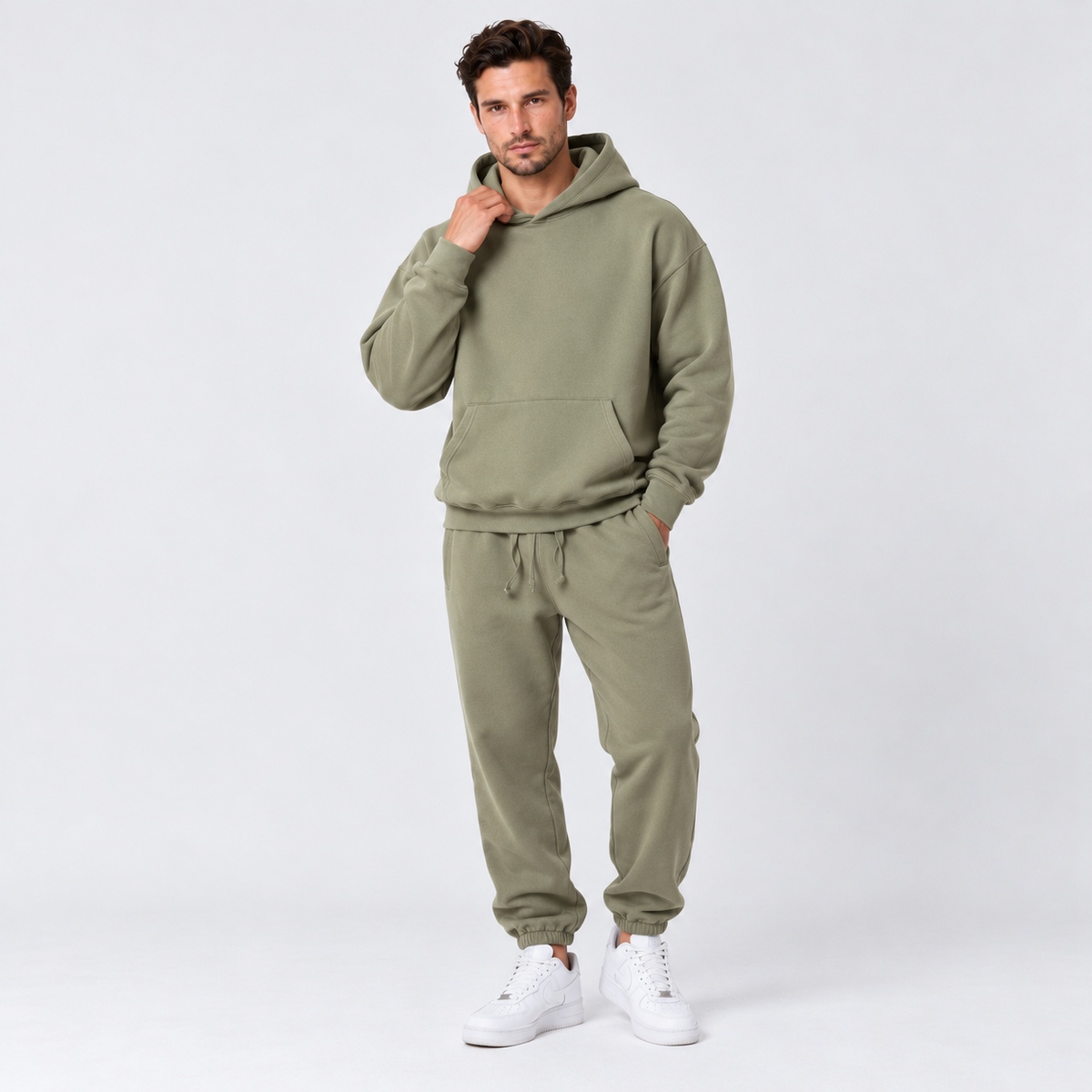 Men's Chunky Knit 2-Piece Set - Casual Winter Lounge Set