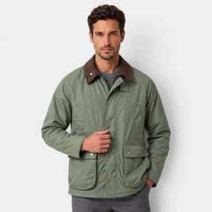 Men's Vintage Workwear Jacket with Corduroy Collar