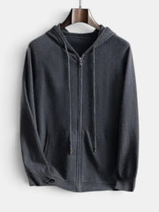 Premium Cashmere Hooded Vest – 100% Cashmere