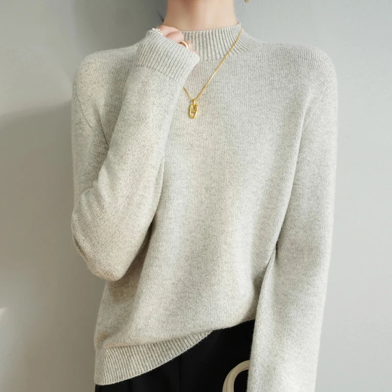 Jersey Mujer de Merino Cuello Alto