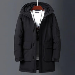 Men's Hooded Sherpa Parka - Lambswool Lined Winter Coat